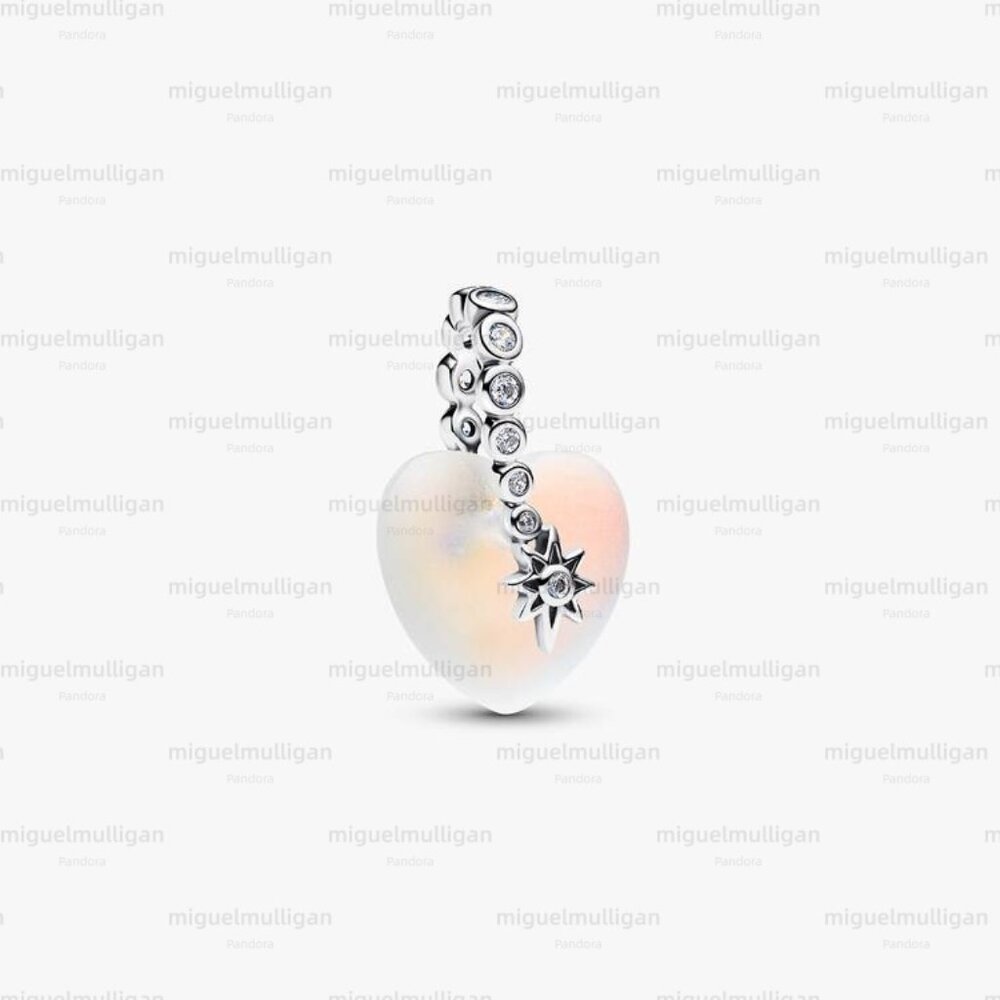 Pandora Shooting Star & Heart Dangle Charm